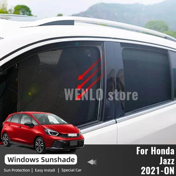 עבור התאמה הונדה ג ' אז GR GS 2020-2023 צד, חלון שמש, צל מגן מגנטי המכונית שמשיה הקדמית השמשה האחורית מסגרת וילונות המגן