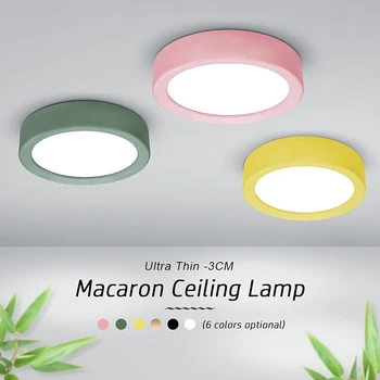 Downlight LED מודרני צבעוני מנורת תקרה צמודי ספוט Led 5W 7W 10W 15W דק במיוחד חדר השינה לסלון תאורה 220V