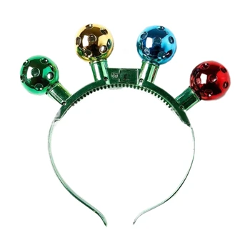 50JB חג המולד סרט מסיבת החג LED פעמונים Hairhoop קרנבלים עיצוב המסיבה