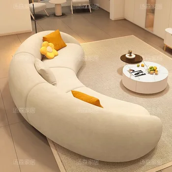 מודרני נורדי בסלון ספת עיסוי ספות יוקרה הספה רדום הרצפה בסלון ספה מעוגלת Muebles Hogar סלון ריהוט