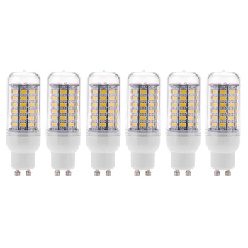 6X GU10 10W 5730 SMD 69 נורות LED LED תירס אור מנורת LED חיסכון באנרגיה 360 מעלות 200-240V לבן חם