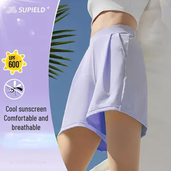 חדש Supield מלא הלהקה קרם הגנה נשים מכנסיים קצרים של יתושים וחרקים התנגדות ספורט ופנאי הגנת UV משולשת המכנסיים