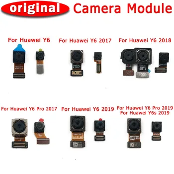 המקורי הקדמי האחורי מצלמה אחורית עבור Huawei Y6 2017 2018 Y6 Pro Y6s 2019 הראשי מול המצלמה מודול להגמיש החלפת חלקי חילוף