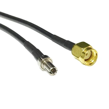 3G ZTE מודם כבלים TS9 זכר ישר RP SMA Plug צמה מתאם RG174 שחור 10/15/20/30/50/100 ס 