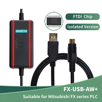 FTDI FX-USB-או עבור מיצובישי FX3U FX2N FX1N FX0 FX0N FX0S FX1S PLC תכנות כבל להוריד שורה