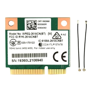 QCA6174 WPEQ-261ACN(BT) WIFI כרטיס+IPEX4 כדי IPEX1 כבל 802.11 AC 867M QCA6174 Bluetooth 4.2 WIFI 5 Mini Pcie כרטיס