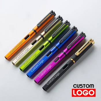 פרסום נייטרלי עט מותאם אישית לוגו מתנה Multi-צבע עסקים חתימת עט פלסטיק עט תלמיד אספקה כיתוב חרוט שמו.