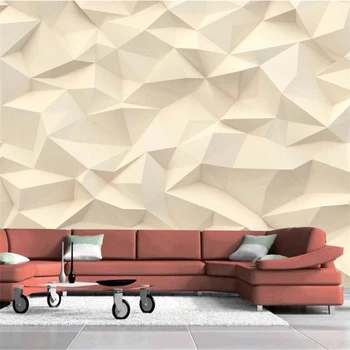 wellyu טפט מותאם אישית 3d ציור אופנה מודרנית מופשטת משולש רקע קיר הסלון, חדר השינה קיר המסמכים דה parede обои